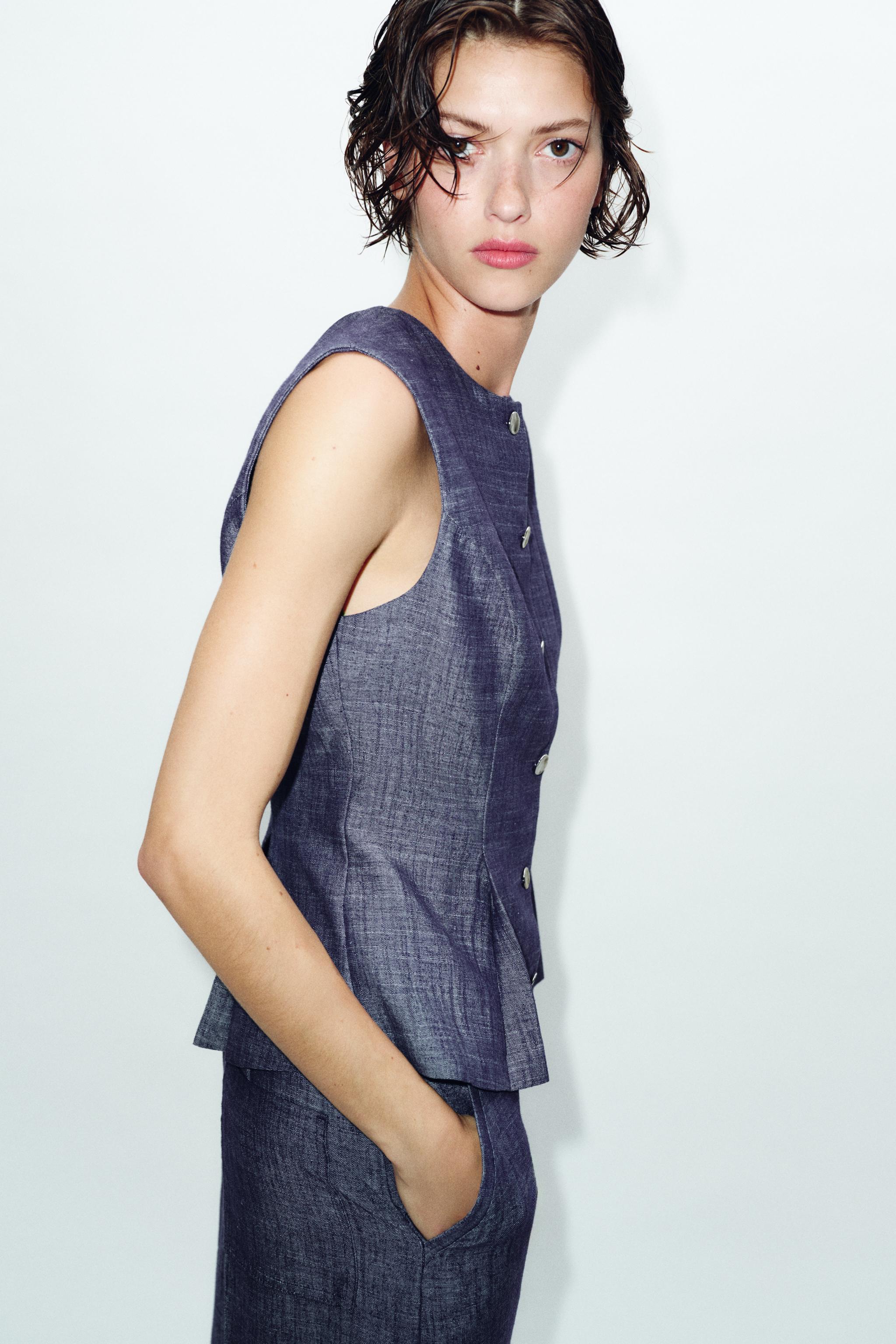 DARTED VEST SET